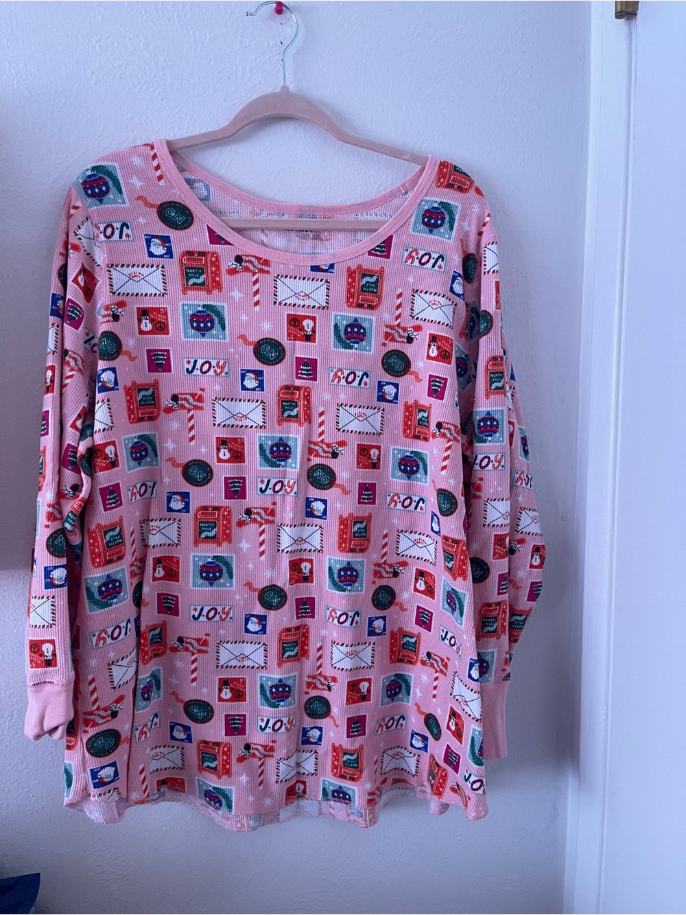 Old Navy Pink Holiday Pajamas, 3x